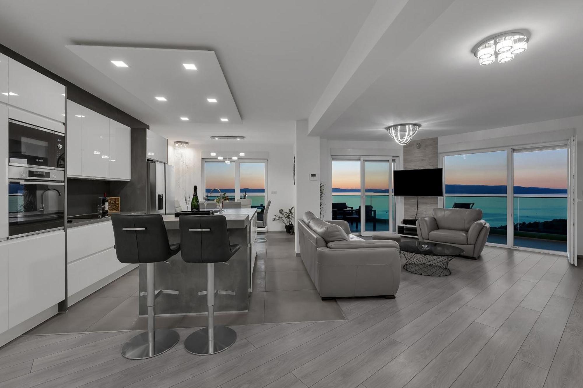 마카르스카 Exclusive Penthouse Big Blue With Private Jacuzzi 아파트 외부 사진